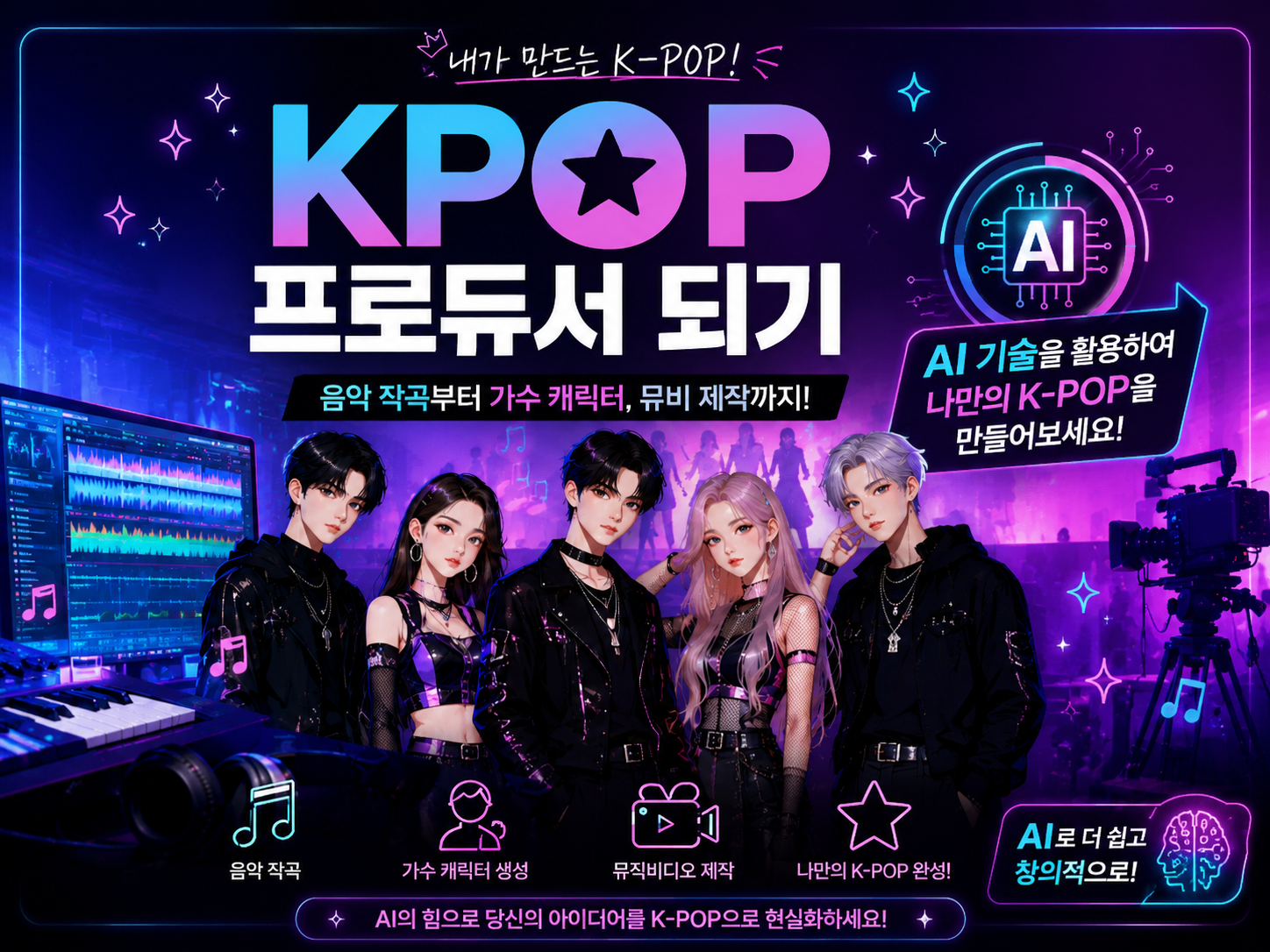 2026. 미디어콘텐츠 창작 여름방학 학생 특강 "K-POP 프로듀서 되기"